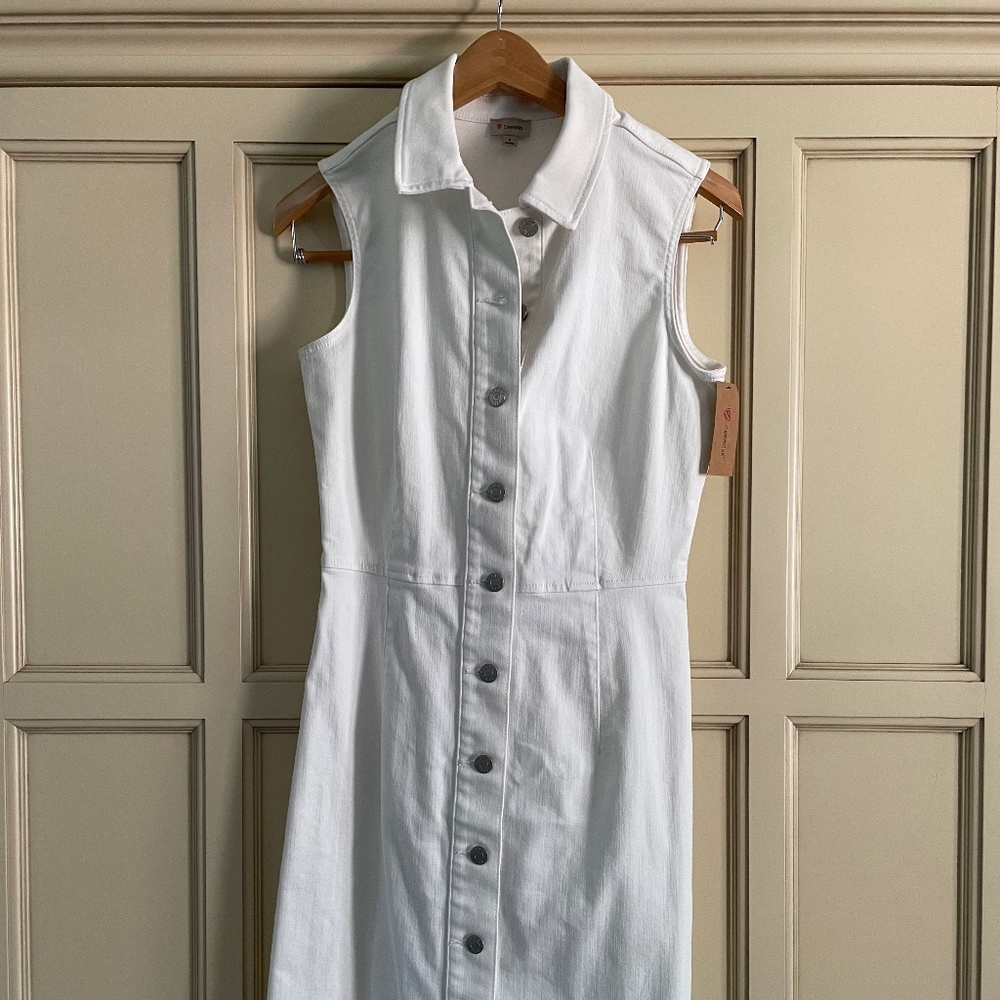 Cremieux Collared Button Mini Dress 4 S Small